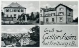 ca. 1950: Ansichtskarte Gottenheim 3U-Bild (Herzog)