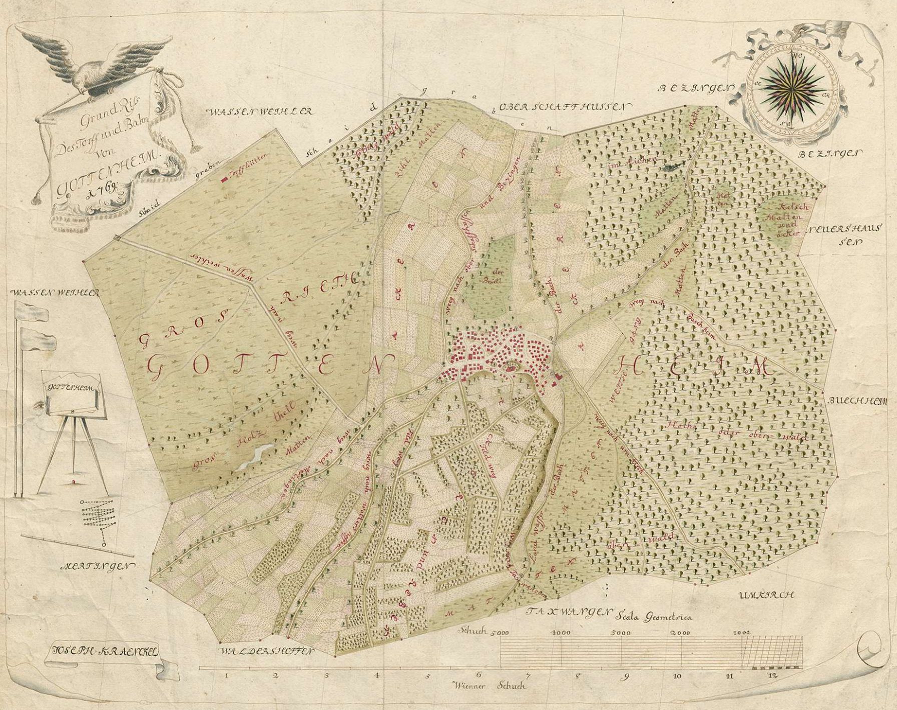 Plan Gottenheim 1769