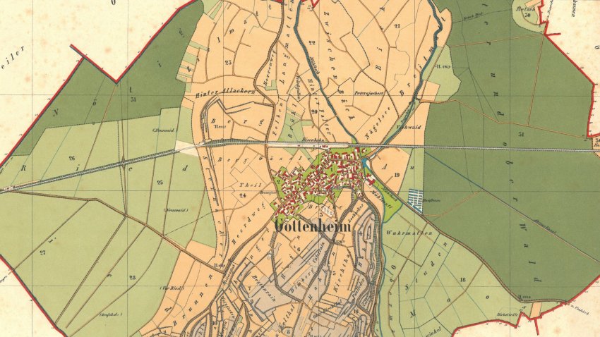 1883 Übersicht Gottenheim
