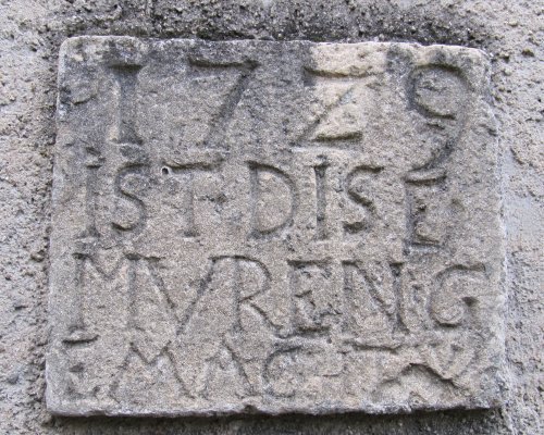 Mauerinschrift am Kirchberg