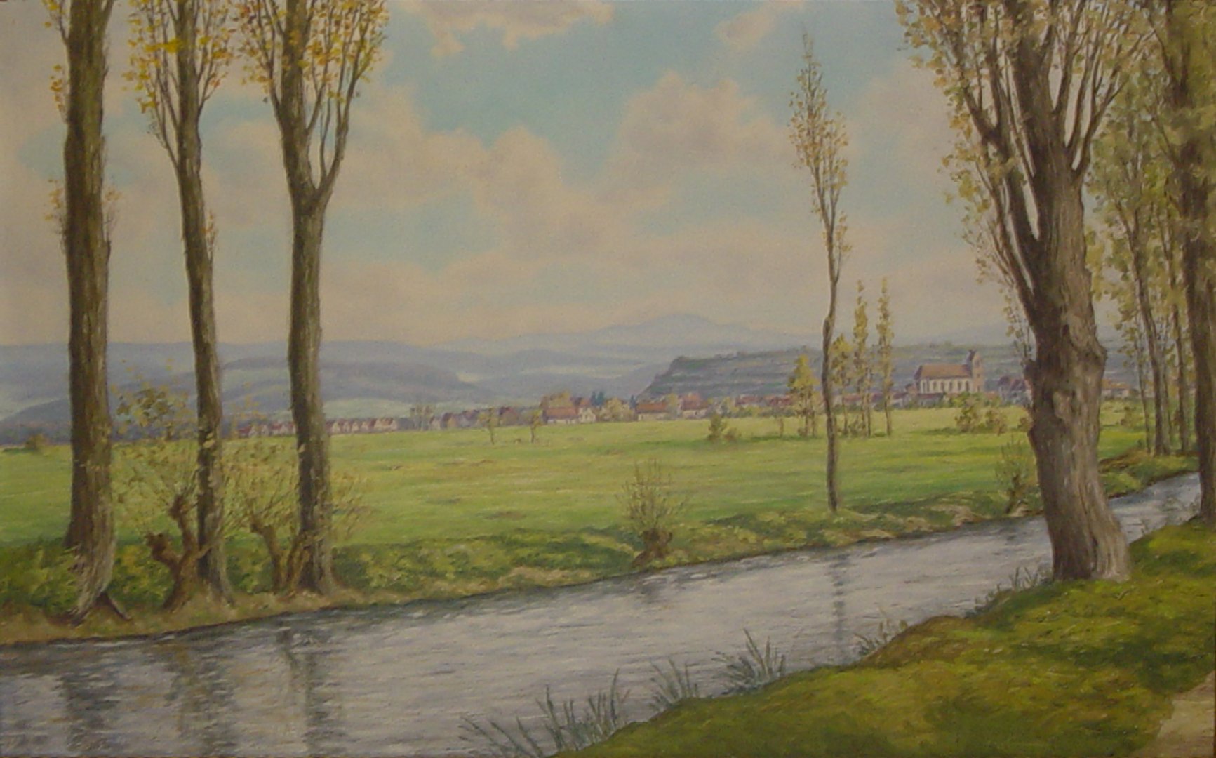 H. Vögtlin: Gottenheim Ansicht aus Norden 1953