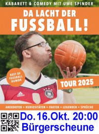 16. Okt. Kabarett mit Uwe Spinder: Fußball