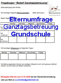 Ganztagsbetreuung Grundschule