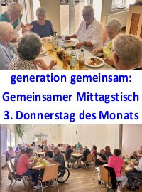 Mittagstisch jeden 3. Do. des Monats